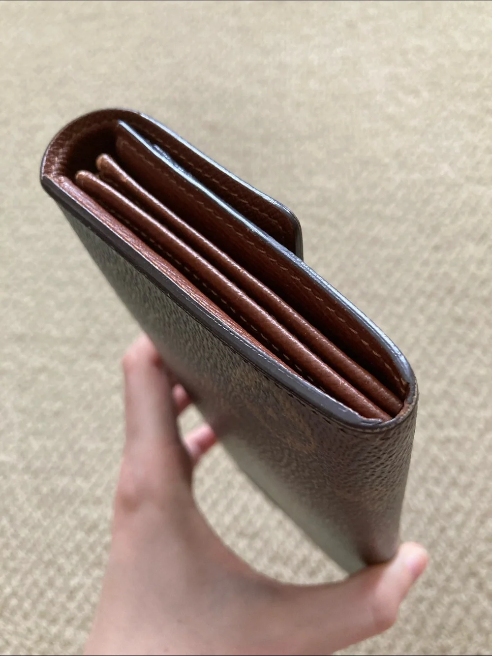 Louis Vuitton Monogram Leather Large Continental Wallet Brown EUC *No Snap - Picture 6 of 16